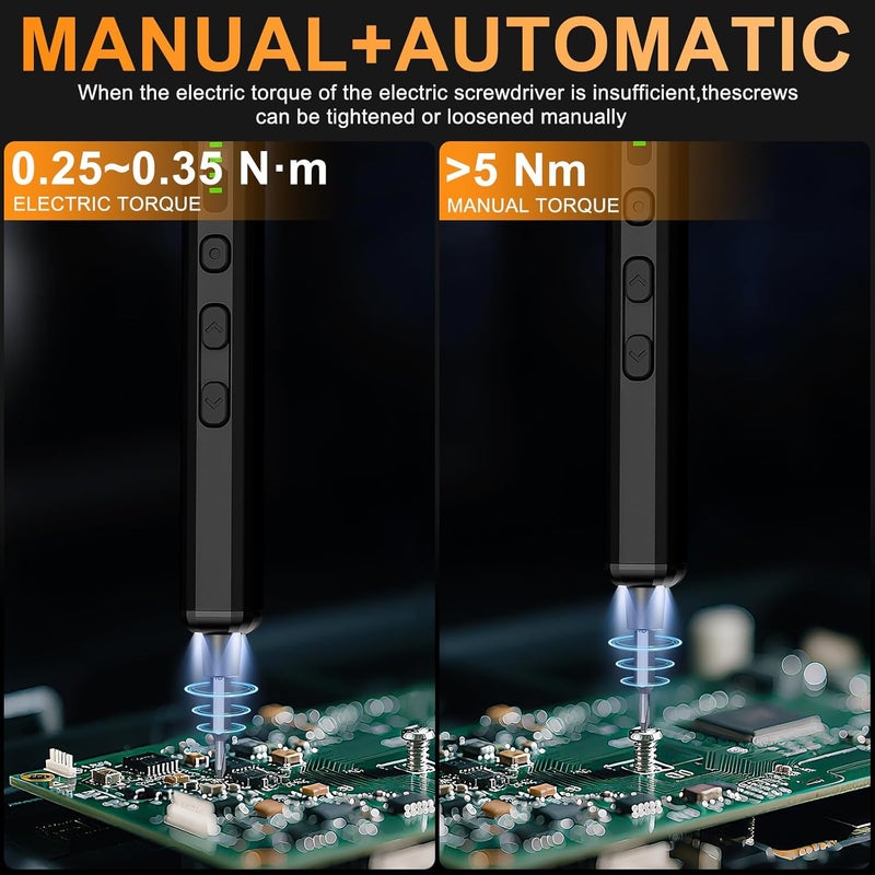 Tanso Mini Electric Screwdriver, 3.7V Precision Screwdriver Set Cordless Screwdrivers Rechargeable 72 In 1 Magnetic Bit Repair Tech Tool Kit for Electronics Computer Phone Laptop Camera RC Car Watch Glasses - Image 4